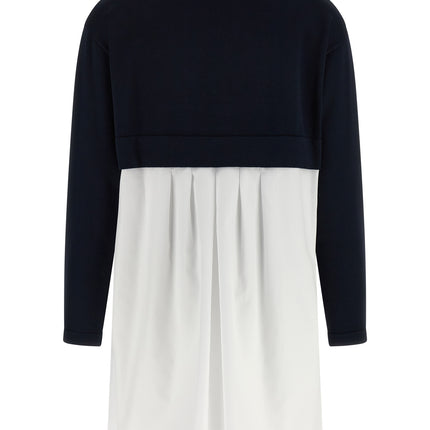 Elisabetta Franchi Blue Viscose Short Dress