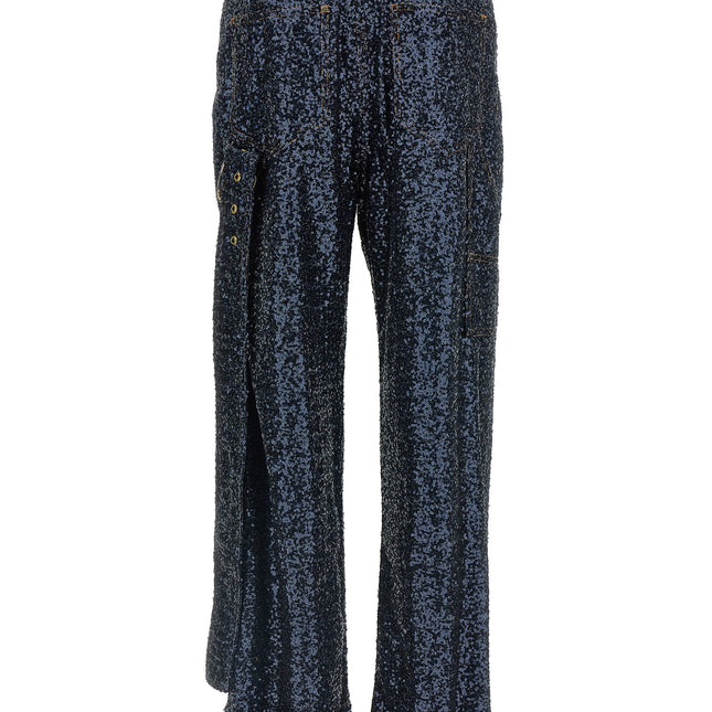Darkpark Blue Cotton Jeans Denim