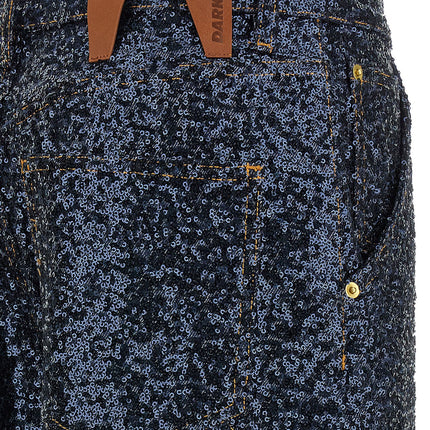 Darkpark Blue Cotton Jeans Denim