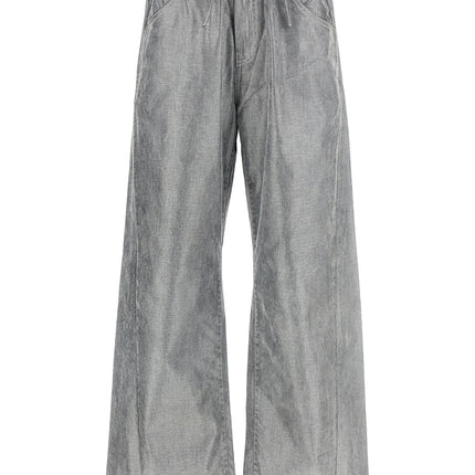 Darkpark Silver Cotton Jeans Denim