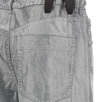 Darkpark Silver Cotton Jeans Denim