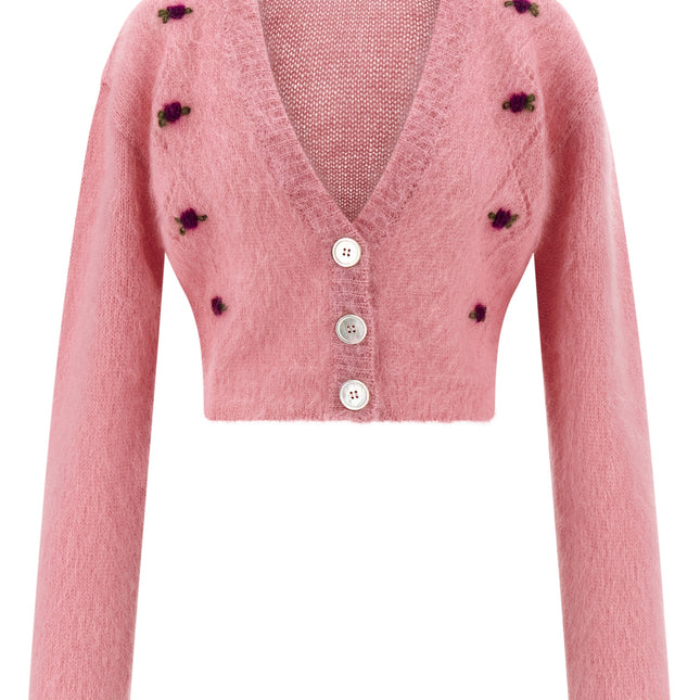 Alessandra Rich Multicolor Wool Cardigan