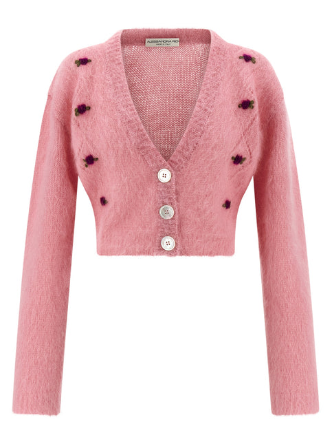Alessandra Rich Multicolor Wool Cardigan