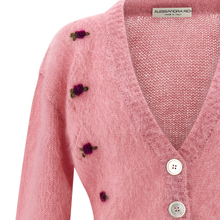 Alessandra Rich Multicolor Wool Cardigan