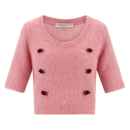Alessandra Rich Multicolor Wool Cardigan