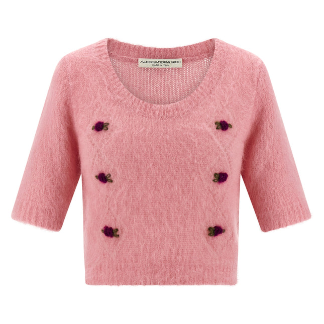 Alessandra Rich Multicolor Wool Cardigan