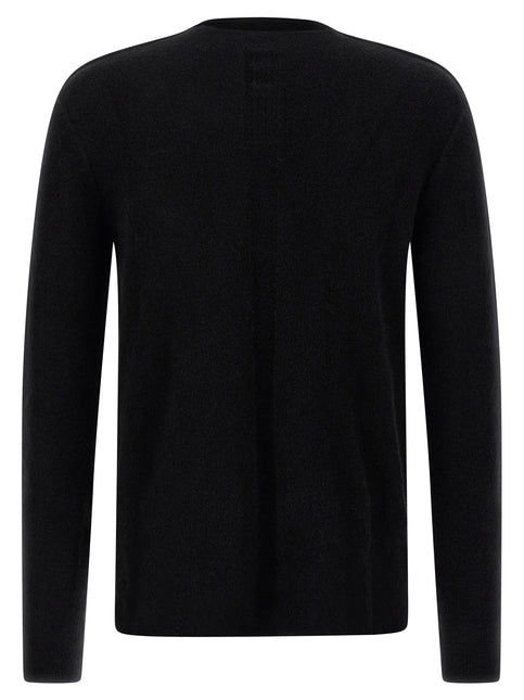 Rick Owens Black Wool Cardigan