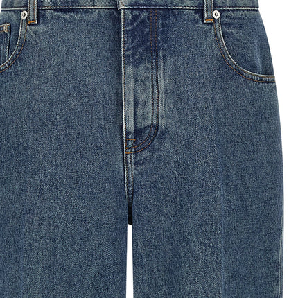 Valentino Garavani Blue Cotton Straight-Leg Jeans