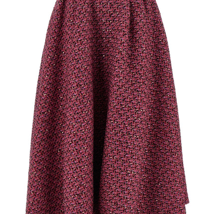 Alessandra Rich Multicolor Polyamide Midi Skirt