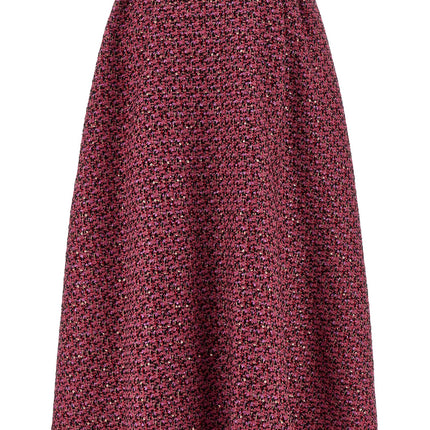 Alessandra Rich Multicolor Polyamide Midi Skirt