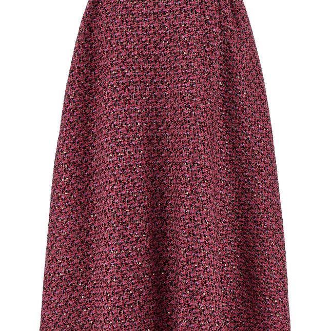 Alessandra Rich Multicolor Polyamide Midi Skirt