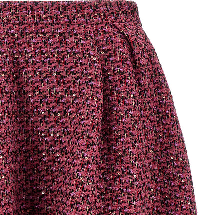 Alessandra Rich Multicolor Polyamide Midi Skirt