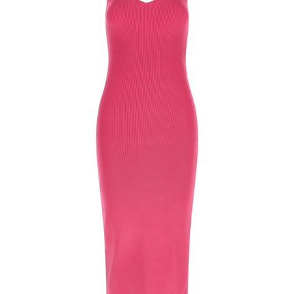 Versace Fuchsia Viscose Midi Dress