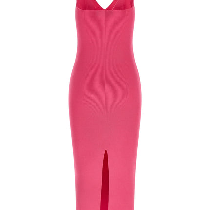 Versace Fuchsia Viscose Midi Dress