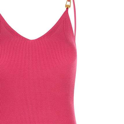 Versace Fuchsia Viscose Midi Dress