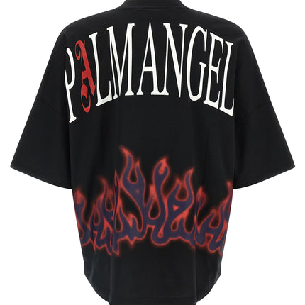 Palm Angels Black Cotton T-Shirt