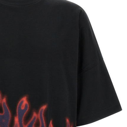 Palm Angels Black Cotton T-Shirt