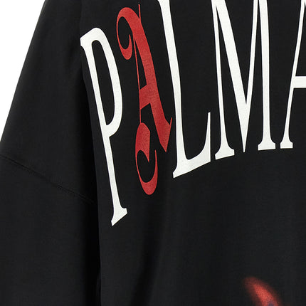 Palm Angels Black Cotton T-Shirt