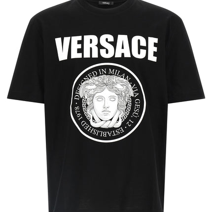 Versace Bicolor Cotton T-Shirt