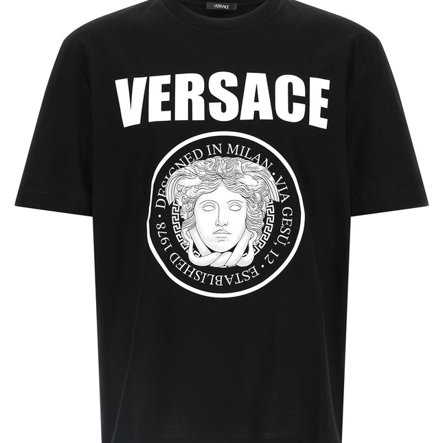 Versace Bicolor Cotton T-Shirt