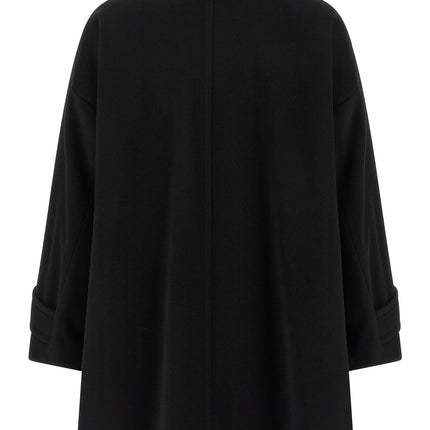 Alberto Biani Black Virgin Wool Coat