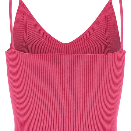 Versace Fuchsia Viscose Sleeveles T-Shirt