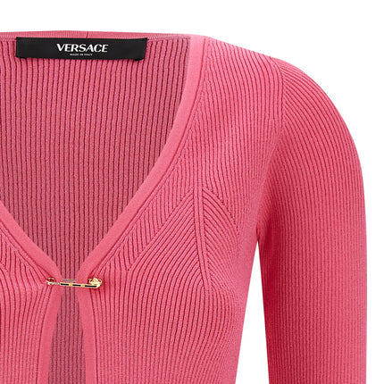 Versace Fuchsia Viscose Cardigan