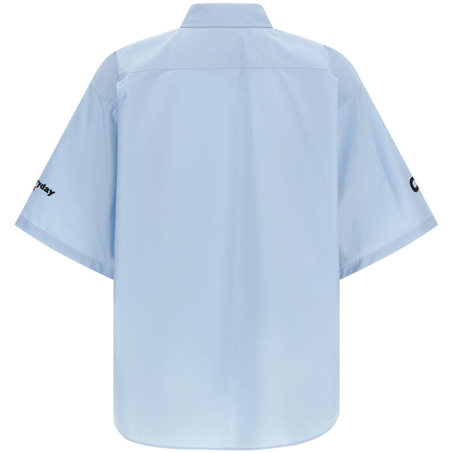 Balenciaga Blue Cotton Blouse