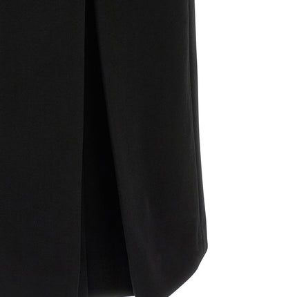 Ermanno Scervino Black Viscose Midi Dress