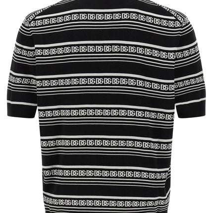 Dolce & Gabbana Bicolor Silk Polo Shirt