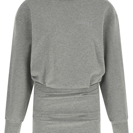 The Attico Gray Cotton Short Dress