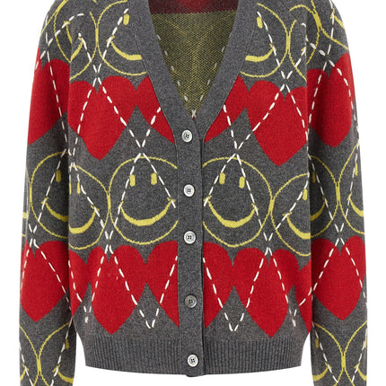 Moschino Multicolor Wool Cardigan