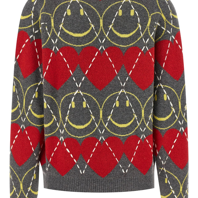 Moschino Multicolor Wool Cardigan