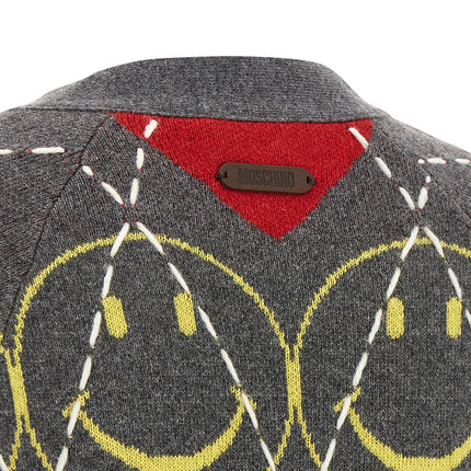 Moschino Multicolor Wool Cardigan