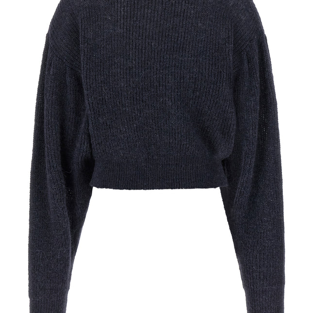 ROTATE BIRGER CHRISTENSEN Blue Wool Cardigan