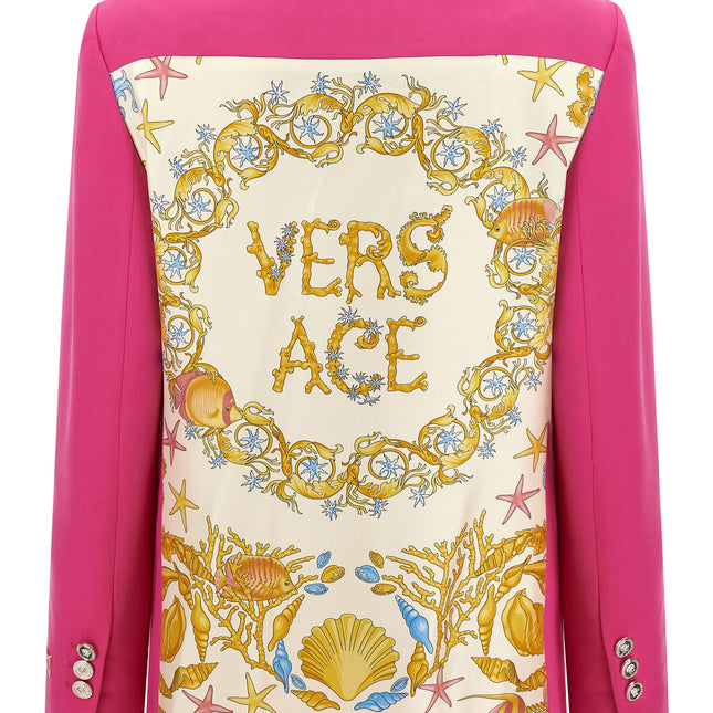 Versace Fuchsia Virgin Wool Blazer