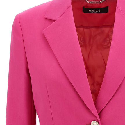 Versace Fuchsia Virgin Wool Blazer