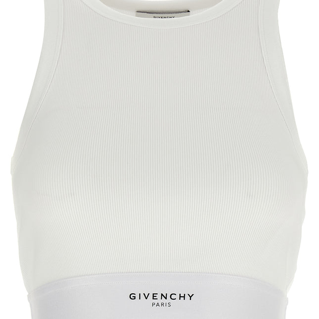 Givenchy White Cotton Tank Tops