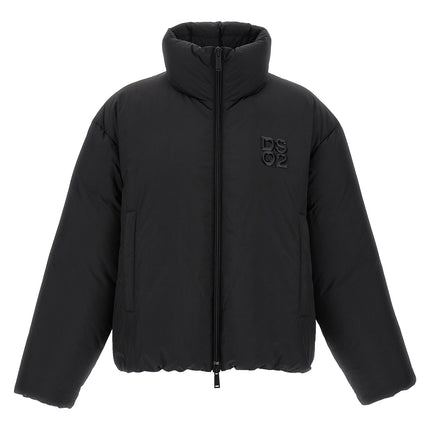 Dsquared² Black Polyester Full-Length Jacket