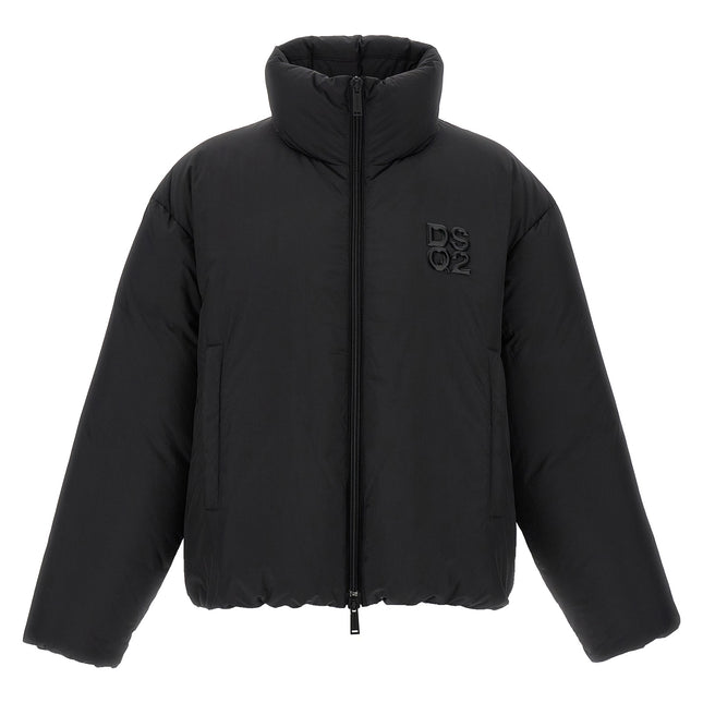 Dsquared² Black Polyester Full-Length Jacket