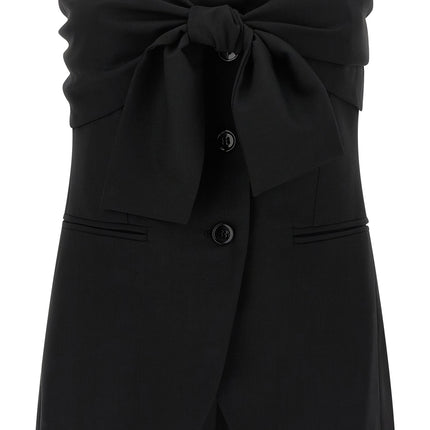 Max Mara Black Virgin Wool Tank Tops