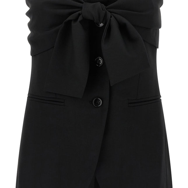 Max Mara Black Virgin Wool Tank Tops