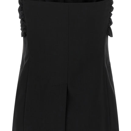 Max Mara Black Virgin Wool Tank Tops