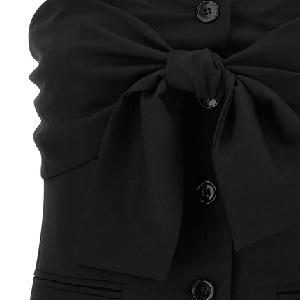 Max Mara Black Virgin Wool Tank Tops