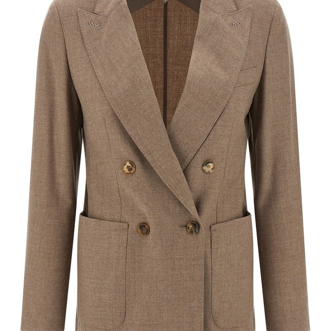Max Mara Beige Cashmere Blazer