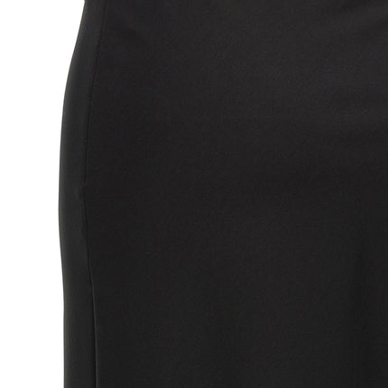 Max Mara Black Viscose Mini Skirt