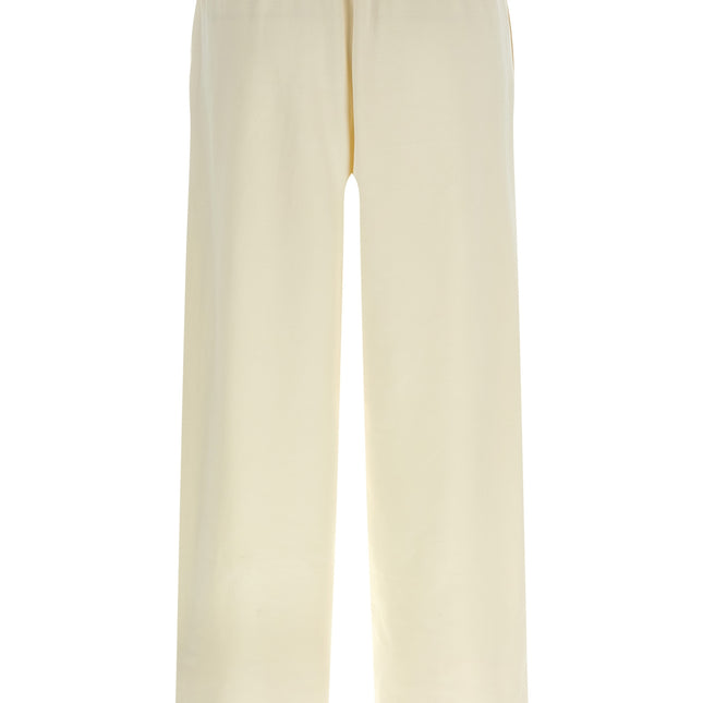 Max Mara White Silk Casual Pants