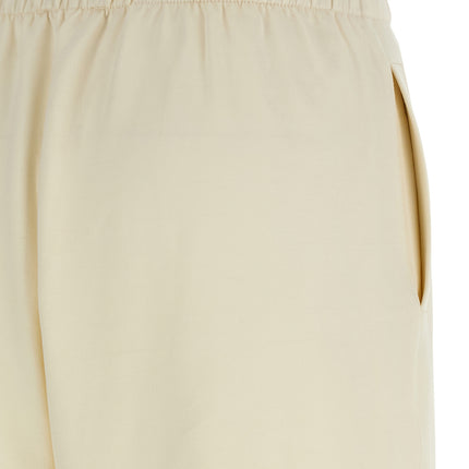 Max Mara White Silk Casual Pants