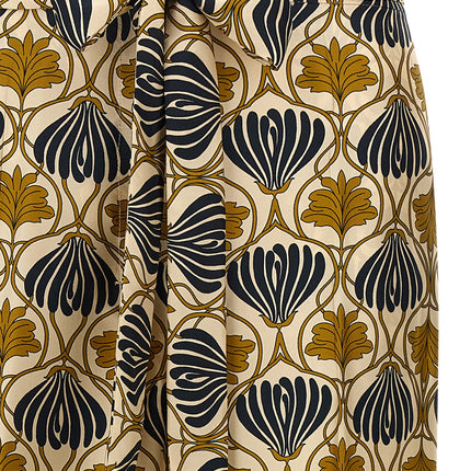 Max Mara Bicolor Silk Casual Pants