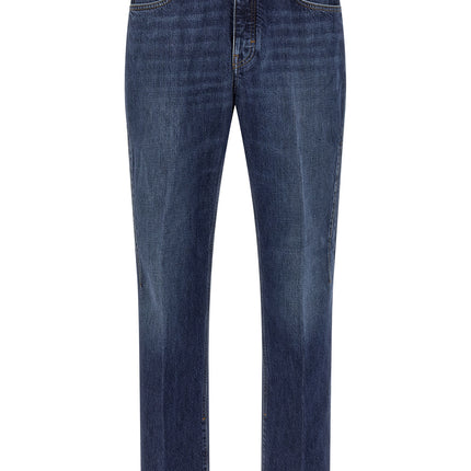 Givenchy Blue Cotton Straight-Leg Jeans